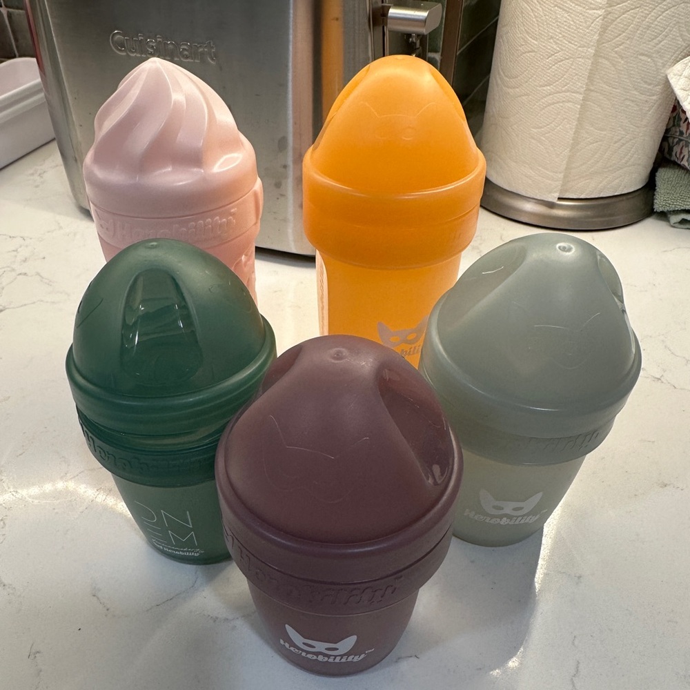 Herobility Baby Bottles - Assorted Set of 5 Bottles